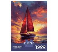 Puzzle Da 1000 Pezzi Per Adolescenti Sailing Into Sunset Puzzle Per Adulti Gioco Per Famiglie Divertente E Spiritoso Regali Di Natale E Compleanno 52x38cm/1000pcs