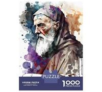 Puzzle Da 1000 Pezzi Per Adolescenti Saint Benedict of Nursia Puzzle Antistress Ma Divertente E Spiritoso Regali Unici Per Compleanno E Natale 52x38cm/1000pcs