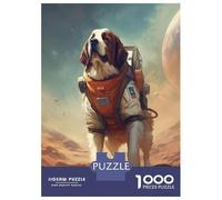 Puzzle Da 1000 Pezzi Per Adolescenti Saint Bernard Mars Puzzle Per Adulti Giocattoli Fai Da Te Taglio Di Precisione Aiutano Ad Allenare Il Cervello 70x50cm/1000pcs
