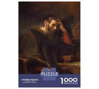 Puzzle Da 1000 Pezzi Per Adolescenti Saint Paul by Rembrandt Puzzle Giochi Rilassanti Analisi E Logica Riduzione Dello Stress Regali 38x26cm/1000pcs