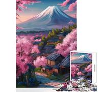 Puzzle da 1000 pezzi per adolescenti Sakura Fuji Mountain Dream Giocattoli antistress Regali per donne Uomini Gioco educativo Sfida educativa Dimensioni 50x75cm