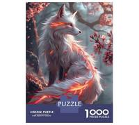Puzzle Da 1000 Pezzi Per Adolescenti Sakura Kitsune Fox Puzzle Per Adolescenti Gioco Rompicapo Regali Per Donne Attività Divertenti A Casa 38x26cm/1000pcs