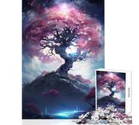 Puzzle da 1000 pezzi per adolescenti Sakura Tree Nebula Giocattoli antistress Ottimo regalo per giochi divertenti Giochi difficili e stimolanti Dimensioni 50x75cm