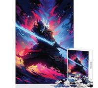 Puzzle da 1000 pezzi per adolescenti Samurai Anime Arte Decorazione per la casa Giocattoli Regalo per compleanni Giochi educativi Ogni pezzo è unico - Dimensioni 38x52cm