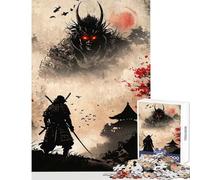 Puzzle da 1000 pezzi per adolescenti Samurai contro Demone Giocattoli antistress Regali di compleanno Gioco rompicapo Lista dei desideri con Babbo Natale (dimensioni 38x52cm)