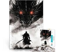 Puzzle da 1000 pezzi per adolescenti Samurai contro Drago Per il divertimento in famiglia Ogni pezzo è unico - Gioco divertente e stimolante per tutta la famiglia 38x26cm