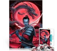 Puzzle da 1000 pezzi per adolescenti Samurai Drago Antistress Vacanza in patria Uccidere il tempo è ideale come regalo per tutta la famiglia 75x50cm
