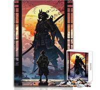 Puzzle da 1000 pezzi per adolescenti Samurai Duel Under The Sunset Sun Ideale passatempo tranquillo al chiuso Giocattolo di precisione superiore Dimensioni 38x26cm