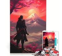 Puzzle da 1000 pezzi per adolescenti Samurai Fuji gioco divertente allena la mente e la mano migliora l'amore tra le coppie 38x26cm