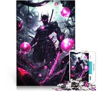 Puzzle da 1000 pezzi per adolescenti Samurai giapponese in bolle rosa Analisi e logica Attività divertenti a casa, regali di compleanno, regali di viaggio, 75x50cm
