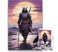 Puzzle da 1000 pezzi per adolescenti Samurai Solitude Ideale per momenti di relax accoglienti Giocattolo da gioco con fustellatura di precisione Dimensioni 50x75cm