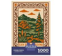 Puzzle Da 1000 Pezzi Per Adolescenti San Bernardino County Landscape Illustration Puzzle Per Adolescenti Gioco Pratico Decorazione Perfetta Per È Ideale Come Regalo 70x50cm/1000pcs