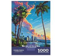 Puzzle Da 1000 Pezzi Per Adolescenti San Diego Sunset Puzzle Per Adulti Giochi Per Famiglie Ma Divertenti E Umoristici Regali Unici Per Compleanno 70x50cm/1000pcs