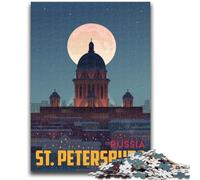 Puzzle da 1000 pezzi per adolescenti San Pietroburgo per età 14+ Gioco a quiz Attività divertenti a casa, regalo di compleanno, regali da viaggio (dimensioni 50x75cm)