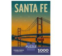 Puzzle Da 1000 Pezzi Per Adolescenti Santa Fe Bridge Travel Puzzle Per Adolescenti Gioco Pratico Decorazione Perfetta Per È Ideale Come Regalo 70x50cm/1000pcs