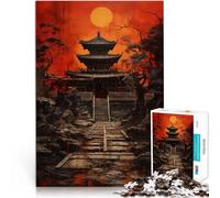 Puzzle da 1000 pezzi per adolescenti Santuario della Luna di Sangue Analisi e logica Ogni pezzo è unico - Gioco divertente e stimolante per tutta la famiglia 52x38cm