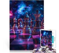 Puzzle da 1000 pezzi per adolescenti Scacchiera cosmica per il giocattolo di sfida del gioco educativo offerte come regali per tutta la famiglia 75x50cm