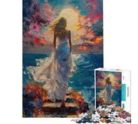 Puzzle da 1000 pezzi per adolescenti scala per il paradiso puzzle per adulti rompicapo schema di assemblaggio aiuta ad allenare la mente (dimensioni 38x26cm)