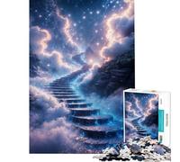 Puzzle da 1000 pezzi per adolescenti "Scala verso il Paradiso" gioco pratico che stimola l'intelligenza e crea dipendenza ideale come regalo per donne (dimensioni 38x52cm)