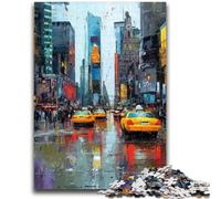 Puzzle da 1000 pezzi per adolescenti Scena di strada di New York Antistress Sfida difficile Ogni pezzo è unico - Gioco divertente e stimolante per tutta la famiglia 38x26cm