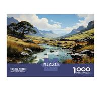 Puzzle Da 1000 Pezzi Per Adolescenti Scenic Mountain Stream Landscape Puzzle Per Adulti Gioco Pratico Ma Divertente E Umoristico Sfida Educativa 38x26cm/1000pcs