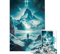 Puzzle da 1000 pezzi per adolescenti Scienziato in Antartide gioco rilassante sfida per l'intelligenza giocattolo avvincente regalo divertente decorazione per la casa (dimensioni 75x50cm)