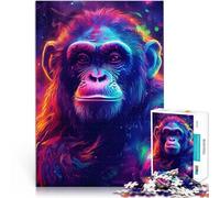 Puzzle da 1000 pezzi per adolescenti Scimmia al neon Antistress Vacanza in patria Uccidere il tempo è ideale come regalo per tutta la famiglia 70x100cm