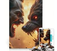 Puzzle da 1000 pezzi per adolescenti: Scontro tra vampiri e lupi mannari gioco rilassante attività divertenti da fare a casa ottimo regalo per gli appassionati di videogiochi 38x26cm