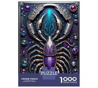 Puzzle Da 1000 Pezzi Per Adolescenti Scorpion Steampunk Art Puzzle Per Adolescenti Giocattoli Fai Da Te Corsa Di Velocità Manuale Regali Unici Per Compleanno E Natale 70x50cm/1000pcs