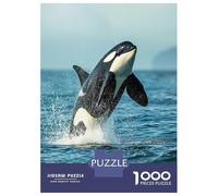 Puzzle Da 1000 Pezzi Per Adolescenti Sea Orca Whale Killer Puzzle Per Adulti Giocattoli Antistress Sfida Difficile Impegnativo Da Completare 52x38cm/1000pcs