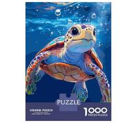 Puzzle Da 1000 Pezzi Per Adolescenti Sea Turtle Swimming Underwater Illustration Puzzle Per Adulti Giocattoli Antistress Taglio Di Precisione Regali Di Natale E Compleanno 70x50cm/1000pcs