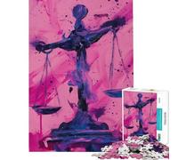 Puzzle da 1000 pezzi per adolescenti segno zodiacale Bilancia gioco educativo da 1000 pezzi un'opera d'arte gioco educativo per tutta la famiglia (38x26cm)