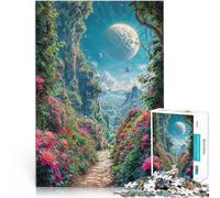 Puzzle da 1000 pezzi per adolescenti Sentiero del giardino fantastico Taglio di precisione Giocattoli per la decorazione della casa 75x50cm