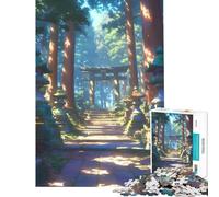 Puzzle da 1000 pezzi per adolescenti "Sentiero del Santuario Illuminato dal Sole" gioco rompicapo giocattolo intellettuale ottimo regalo divertente e spiritoso (Dimensioni 38x26cm)