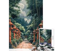 Puzzle da 1000 pezzi per adolescenti sentiero nel bosco decorazione per la casa giocattoli regalo di compleanno gioco rompicapo lista dei desideri con Babbo Natale dimensioni 38x26cm