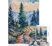 Puzzle da 1000 pezzi per adolescenti,sentiero nel bosco,serenità,decorazioni per la casa,giocattoli,idee regalo,gioco educativo per compleanno,Natale,dimensioni 38x52cm