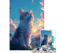 Puzzle da 1000 pezzi per adolescenti Serenata al tramonto Giochi rilassanti Giocattolo avvincente per coltivare la pazienza Ottimo regalo Sfida impegnativa (Dimensioni 38x26cm)