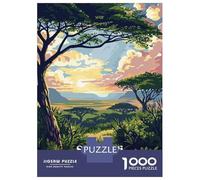 Puzzle Da 1000 Pezzi Per Adolescenti Serengeti National Park Tanzania Art Puzzle Per Adulti Gioco Pratico Sfida Difficile Sfida Educativa 38x26cm/1000pcs