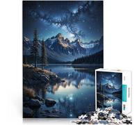 Puzzle da 1000 pezzi per adolescenti Serenità del lago stellato Vacanza a casa: uccidere il tempo offerte come regali per tutta la famiglia 75x50cm