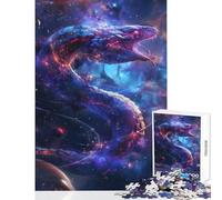 Puzzle da 1000 pezzi per adolescenti Serpente cosmico nella nebulosa Giocattoli antistress Regalo di compleanno per giochi educativi e divertenti attività a casa dimensioni 50x75cm