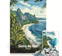 Puzzle da 1000 pezzi per adolescenti Serra do Mar Brasile decorazione da parete passatempo per le vacanze a casa per rafforzare l'amore tra le coppie 38x52cm