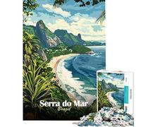 Puzzle da 1000 pezzi per adolescenti Serra do Mar Brasile Puzzle per adulti fai da te Giocattolo di analisi e logica Regalo di compleanno e unico (Dimensioni 38x52cm)