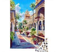 Puzzle Da 1000 Pezzi Per Adolescenti Seville's Royal Alcazar Palace Courtyard Puzzle Per Adolescenti Gioco Per Famiglie Migliora La Memoria Regali Unici Per Compleanno E Natale 38x26cm/1000pcs