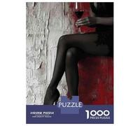Puzzle Da 1000 Pezzi Per Adolescenti Sexy Women's Tights Black Puzzle Per Adolescenti Giochi Rilassanti Migliora La Memoria Regali Per Amici E Familiari 70x50cm/1000pcs
