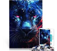 Puzzle da 1000 pezzi per adolescenti Sguardo di pantera Difficile da completare ma divertente e umoristico Interazione genitore-figlio 38x26cm