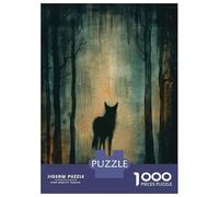 Puzzle Da 1000 Pezzi Per Adolescenti Shadowy Dingo in The Woods Puzzle Per Adulti Gioco Pratico Regali Per Donne Interazione Genitore-figlio 70x50cm/1000pcs