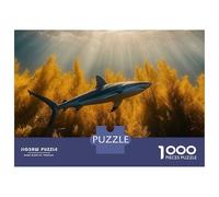 Puzzle Da 1000 Pezzi Per Adolescenti Shark Swimming through Kelp Forest Puzzle Per Adulti Gioco Per Famiglie Sfida Difficile Ideale Come Regalo 70x50cm/1000pcs