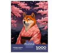 Puzzle Da 1000 Pezzi Per Adolescenti Shiba Inu Sakura Pixel Art Puzzle Per Adulti Giochi Rilassanti Sfida Difficile Sfida Educativa 70x50cm/1000pcs