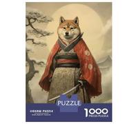 Puzzle Da 1000 Pezzi Per Adolescenti Shiba Inu The Samurai Puzzle Per Adulti Giochi Rilassanti Modelli Da Assemblare Regali Per Amici E Familiari 70x50cm/1000pcs