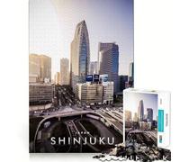 Puzzle da 1000 pezzi per adolescenti, Shinjuku, Tokyo, Giappone, con bordi netti, gioco di concentrazione mentale, gioco lento, divertente, regalo di compleanno (38x52cm)